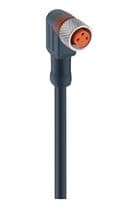 RKMWV 3-224/2 M - LUMBERG AUTOMATION - RKMWV 3-224/2 M - Sensor Cable, PUR, 90° M8 Receptacle, Free End, 3 Positions, 2 m, 6.6 ft, RKMWV Series