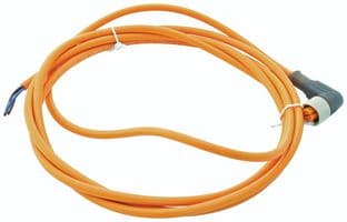 RKWT 4-3-06/2 M - LUMBERG AUTOMATION - RKWT 4-3-06/2 M - Sensor Cable, PVC, 90° M12 Receptacle, Free End, 3 Positions, 2 m, 6.6 ft, RKWT Series