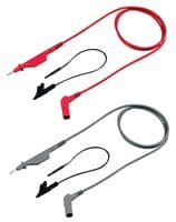 FLUKE STL120-III - FLUKE - FLUKE STL120-III - Test Lead Set, Test Tip Probe, 4mm Right Angle Banana Plug, Shrouded, 600 Vrms, 1 A, Grey, Red