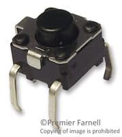 B3F1110 - OMRON ELECTRONIC COMPONENTS - B3F1110 - Tactile Switch, B3D Series, Top Actuated, Through Hole, Round Button, 100 gf, 50mA at 24VDC