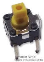 B3F1152 - OMRON ELECTRONIC COMPONENTS - B3F1152 - Tactile Switch, B3D Series, Top Actuated, Through Hole, Plunger for Cap, 150 gf, 50mA at 24VDC