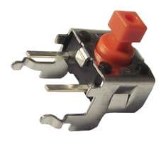 B3F3155 - OMRON ELECTRONIC COMPONENTS - B3F3155 - Tactile Switch, B3D Series, Side Actuated, Through Hole, Plunger for Cap, 260 gf, 50mA at 24VDC