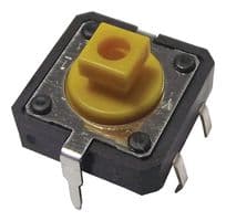 B3F4155 - OMRON ELECTRONIC COMPONENTS - B3F4155 - Tactile Switch, B3D Series, Top Actuated, Through Hole, Plunger for Cap, 260 gf, 50mA at 24VDC