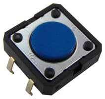 B3F5000 - OMRON ELECTRONIC COMPONENTS - B3F5000 - Tactile Switch, B3D Series, Top Actuated, Through Hole, Round Button, 130 gf, 50mA at 24VDC