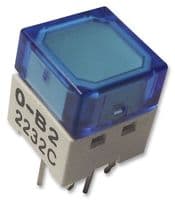 B3W9000B2B - OMRON ELECTRONIC COMPONENTS - B3W9000B2B - Tactile Switch, B3W-9 Series, Top Actuated, Through Hole, Square Button, 160 gf, 50mA at 24VDC