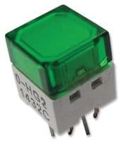 B3W9000HG2G - OMRON ELECTRONIC COMPONENTS - B3W9000HG2G - Tactile Switch, B3W-9 Series, Top Actuated, Through Hole, Square Button, 160 gf, 50mA at 24VDC