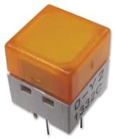 B3W9000Y2Y - OMRON ELECTRONIC COMPONENTS - B3W9000Y2Y - Tactile Switch, B3W-9 Series, Top Actuated, Through Hole, Square Button, 160 gf, 50mA at 24VDC