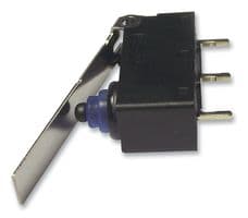 D2HWA221D - OMRON ELECTRONIC COMPONENTS - D2HWA221D - Microswitch, Subminiature, Long Lever, SPDT, Solder, 2 mA, 12 VDC