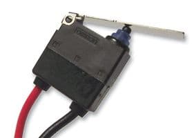 D2HWBL222M - OMRON ELECTRONIC COMPONENTS - D2HWBL222M - Microswitch, Subminiature, Long Lever, SPST-NC, Wire Leaded, 2 mA, 12 V