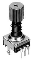 EC11E152T409 - ALPS ALPINE - EC11E152T409 - Rotary Encoder, Push Lock, Mechanical, Incremental, 15 PPR, 30 Detents, Vertical