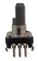 EC12E1220406 - ALPS ALPINE - EC12E1220406 - Rotary Encoder, Insulated Shaft, Mechanical, Incremental, 12 PPR, 12 Detents, Vertical