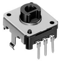 EC12E2440301 - ALPS ALPINE - EC12E2440301 - Rotary Encoder, Insulated Shaft, Mechanical, Incremental, 24 PPR, 24 Detents, Vertical
