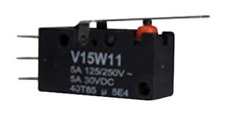 V15W11-DZ200A02-W2 - HONEYWELL - V15W11-DZ200A02-W2 - Microswitch, Miniature, Lever, SPDT, Quick Connect, Solder, 5 A, 30 V
