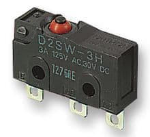 D2SW-3-2M - OMRON ELECTRONIC COMPONENTS - D2SW-3-2M - Microswitch, Subminiature, Pin Plunger, SPST-NC, 3 A