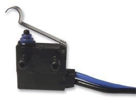 D2HW-BL233MR - OMRON ELECTRONIC COMPONENTS - D2HW-BL233MR - Microswitch, Subminiature, Simulated Roller Lever, SPST-NO, Wire Leaded, 2 A, 12 V