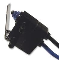 D2HW-BR213M - OMRON ELECTRONIC COMPONENTS - D2HW-BR213M - Microswitch, Subminiature, Lever, SPST-NO, Wire Leaded, 2 A, 12 V