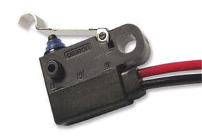 D2HW-C232MR - OMRON ELECTRONIC COMPONENTS - D2HW-C232MR - Microswitch, Subminiature, Simulated Roller Lever, SPST-NC, Wire Leaded, 2 A, 12 V