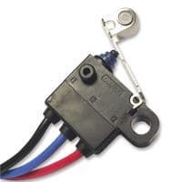 D2HW-C241M - OMRON ELECTRONIC COMPONENTS - D2HW-C241M - Microswitch, Subminiature, Hinge Roller Lever, SPDT, Wire Leaded, 2 A, 12 V