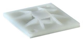 151-10901 QM20-PA66-NA - HELLERMANNTYTON - 151-10901 QM20-PA66-NA - Cable Tie Mount, Q Series 4 Way, Screw, 3.1 mm, Natural, Nylon 6.6 (Polyamide 6.6), 20 mm, 20 mm