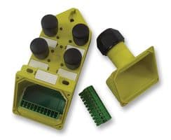 120119-0004 - MOLEX - 120119-0004 - Sensor Distribution Box, Hood Version, M12 Connector - 5 Pole, 4 Ports, 120119 Series, IP67