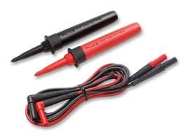 FLUKE FTPL-1 - FLUKE - FLUKE FTPL-1 - Test Lead Kit, Fused, TL224 Silicone Test Leads, Fused Test Probes, 2mm Threaded Probe Tips, Caps