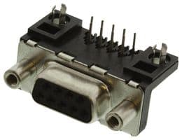 D09S13A4GX00LF - AMPHENOL COMMUNICATIONS SOLUTIONS - D09S13A4GX00LF - D Sub Connector, DB9, Standard, Receptacle, FCI Delta D, 9 Contacts, DE, Solder