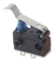 D2QW-C003D - OMRON ELECTRONIC COMPONENTS - D2QW-C003D - Microswitch, Subminiature, Pin Plunger, SPST-NO, Solder, 1 mA, 30 V