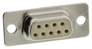 172-E09-213R001 - NORCOMP - 172-E09-213R001 - D Sub Connector, DB9, Standard, Receptacle, 172-E M Series, 9 Contacts, DE, Solder
