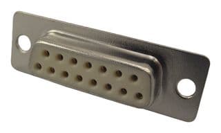 172-E15-203R001 - NORCOMP - 172-E15-203R001 - D Sub Connector, DB15, Standard, Receptacle, 172-E M Series, 15 Contacts, DA, Solder Cup