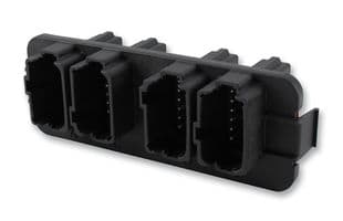 DT13-48PABCD-R015 - DEUTSCH - TE CONNECTIVITY - DT13-48PABCD-R015 - Automotive Connector, Right Angle, DT, Panel Mount Receptacle, 48 Contacts, PCB Pin, Plastic