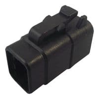 DTM06-6S-EE04 - DEUTSCH - TE CONNECTIVITY - DTM06-6S-EE04 - Automotive Connector Housing, High Temp, Black, DTM, Plug, 6 Ways, DT Series Socket Contacts