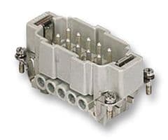 CNEM10T - ILME - CNEM10T - Heavy Duty Connector, 10+PE Signal, CNE, Insert, 10 Contacts, Plug, Screw Pin