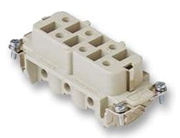 CPF06 - ILME - CPF06 - Heavy Duty Connector, 6+PE Signal, CP, Insert, 6 Contacts, Receptacle, Screw Socket