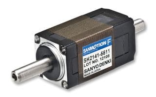 SH2141-5511 - SANYO DENKI - SH2141-5511 - Stepper Motor, Dual Shaft, 14 mm, DC, 1.8 °, 0.0065 N-m, 300 mA