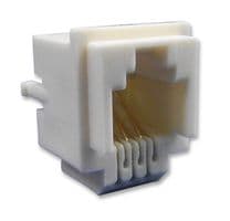 TM3RA-66(50) - HIROSE / HRS - TM3RA-66(50) - Modular Connector, Modular Jack, 1 x 1 (Port), 6P6C, Through Hole Mount