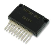 STK672-442AN-E - ONSEMI - STK672-442AN-E - Motor Driver, Two Phase Stepper Motor, 2 Outputs, 4.75 V to 5.25 V Supply, SIP-19, 0 °C to 105 °C