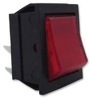 C1353ALNAE - BULGIN / PARTNER STOCK - C1353ALNAE - Rocker Switch, On-Off, DPST, Illuminated, Panel Mount, 1350 Series