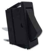 C1501ALAAA - BULGIN / PARTNER STOCK - C1501ALAAA - Rocker Switch, (On)-Off, SPST, Non Illuminated, Panel Mount, Black, 1500 Series