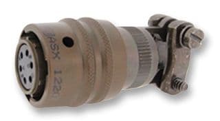 45106R12-8S50 - AMPHENOL SOCAPEX - 45106R12-8S50 - Circular Connector, 451 Series, MIL-DTL-26482 Series I, Straight Plug, 8 Contacts, Crimp Socket