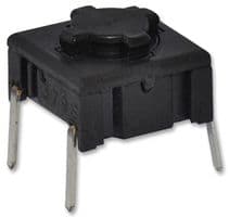 5ETH935 - MULTIMEC - 5ETH935 - Tactile Switch, 5E Series, Top Actuated, Through Hole, Plunger for Cap, 350 gf, 50mA at 24VDC