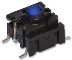 5GSH93502 - MULTIMEC - 5GSH93502 - Tactile Switch, 5G Series, Top Actuated, Surface Mount, Plunger for Cap, 350 gf, 50mA at 24VDC