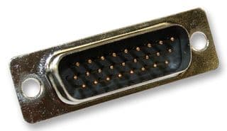180-015-113R001 - NORCOMP - 180-015-113R001 - D Sub Connector, HD15, High Density, Plug, 180 Series, 15 Contacts, DE, Solder