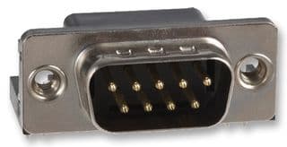 182-009-113R171 - NORCOMP - 182-009-113R171 - D Sub Connector, Right Angle, DB9, Standard, Plug, 182 Series, 9 Contacts, DE, Solder