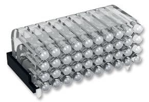 1296.2024 - MENTOR - 1296.2024 - Light Pipe, Miniature Quad Line, 16.95 mm, 8 Pipes, Circular, PC Board, Transparent