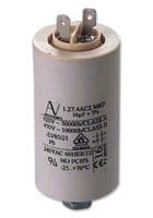 C878BF35100AA0J - KEMET - C878BF35100AA0J - Motor Run Capacitor, Metallized PP, Can, 10 µF, ± 5%, Stud Mount - M8, 470 V