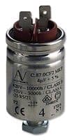 C878BG35500SA0J - KEMET - C878BG35500SA0J - Motor Run Capacitor, Metallized PP, Can, 50 µF, ± 5%, Stud Mount - M12, 470 V