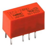 EC2-12SNU - KEMET - EC2-12SNU - Signal Relay, 12 VDC, DPDT, 2 A, EC2 Series, Through Hole, Latching Single Coil