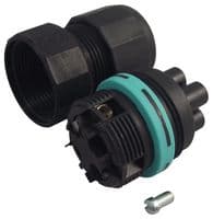 THB.387.B3A - HYLEC - THB.387.B3A - Circular Connector, Sealed Circular Connector, TH387 Micro Teeplug Series, Cable Mount Receptacle