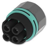 THB.387.D2A - HYLEC - THB.387.D2A - Circular Connector, Sealed Circular Connector, TH387 Micro Teeplug Series, Panel Mount Receptacle