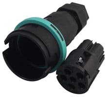 THB.405.A2A - HYLEC - THB.405.A2A - Circular Connector, Sealed Circular Connector, TH405 Teeplug Series, Cable Mount Plug, 5 Contacts